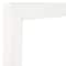 Craig Frames Contemporary White Satin Picture Frame with Mat